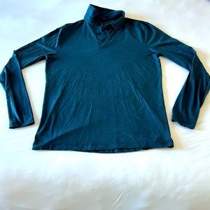Lululemon Men’s Longsleeve Evolution Polo - Size M - Light Navy